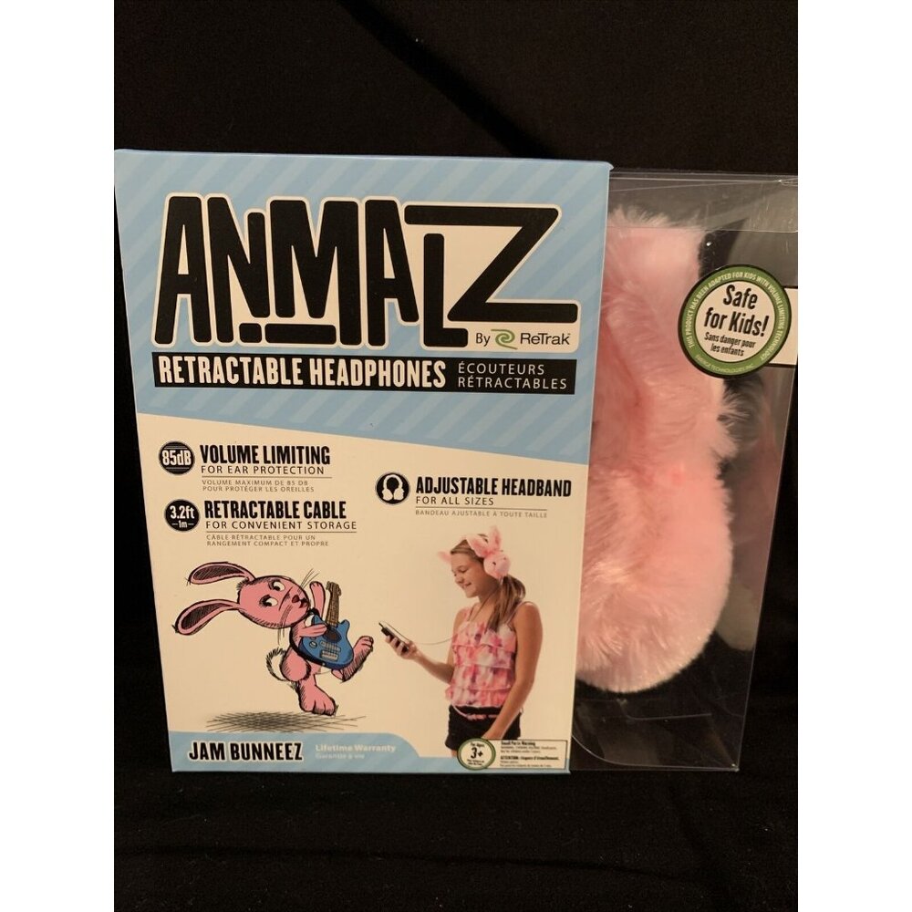 NIB Skate Monkeez model Animalz Retractable Headphones Children